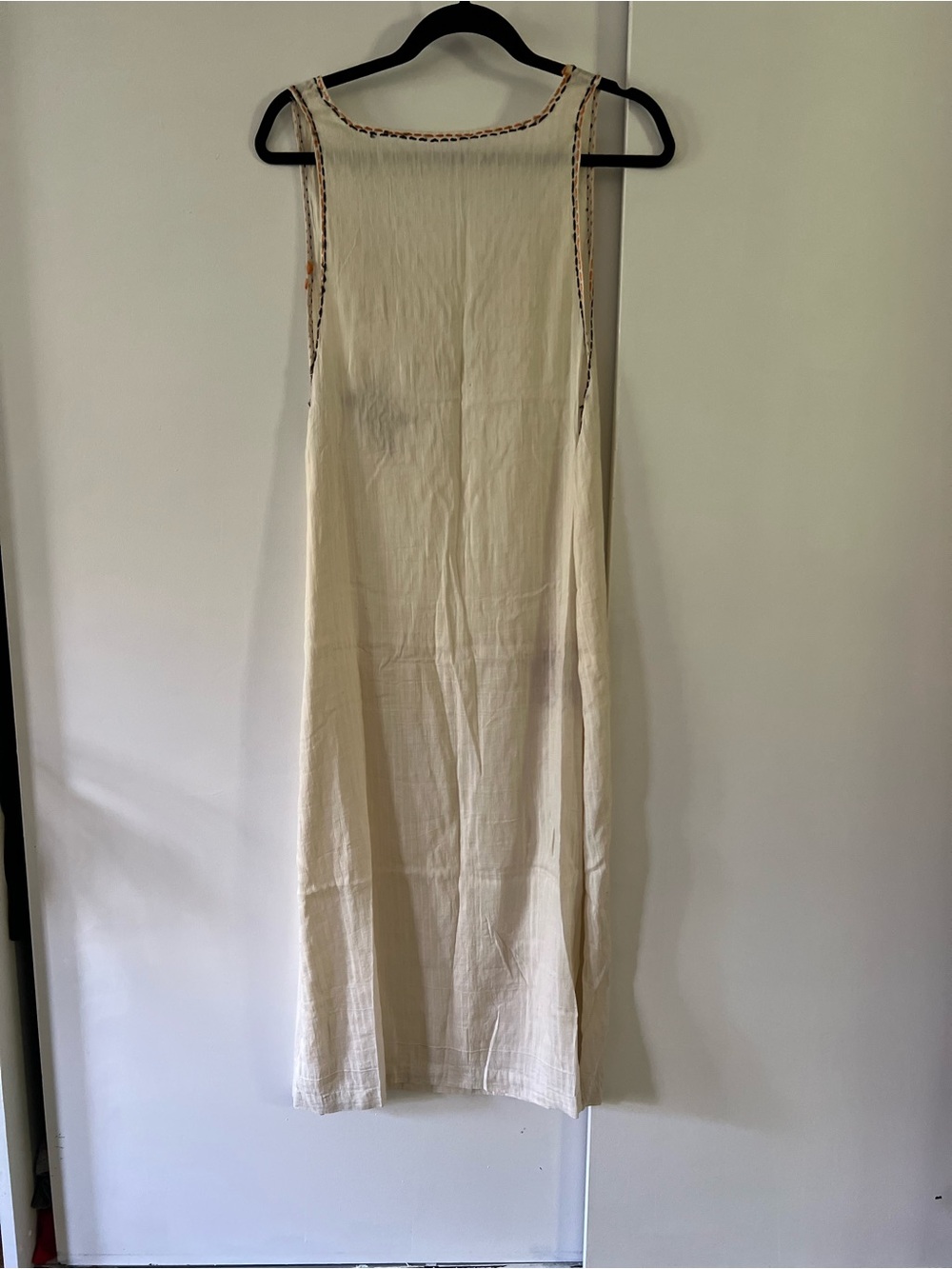 True vintage 1920s Embroidered V-Neck Nightie / Slip Dress - Picture 3 of 7